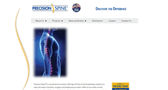 Desktop Screenshot of precisionspineinc.com