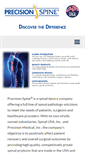 Mobile Screenshot of precisionspineinc.com
